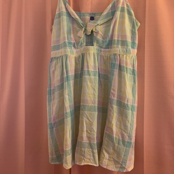 Fit & Flare Tie-Front Smocked Printed Mini Cami Dress for Women - Picture 3 of 5